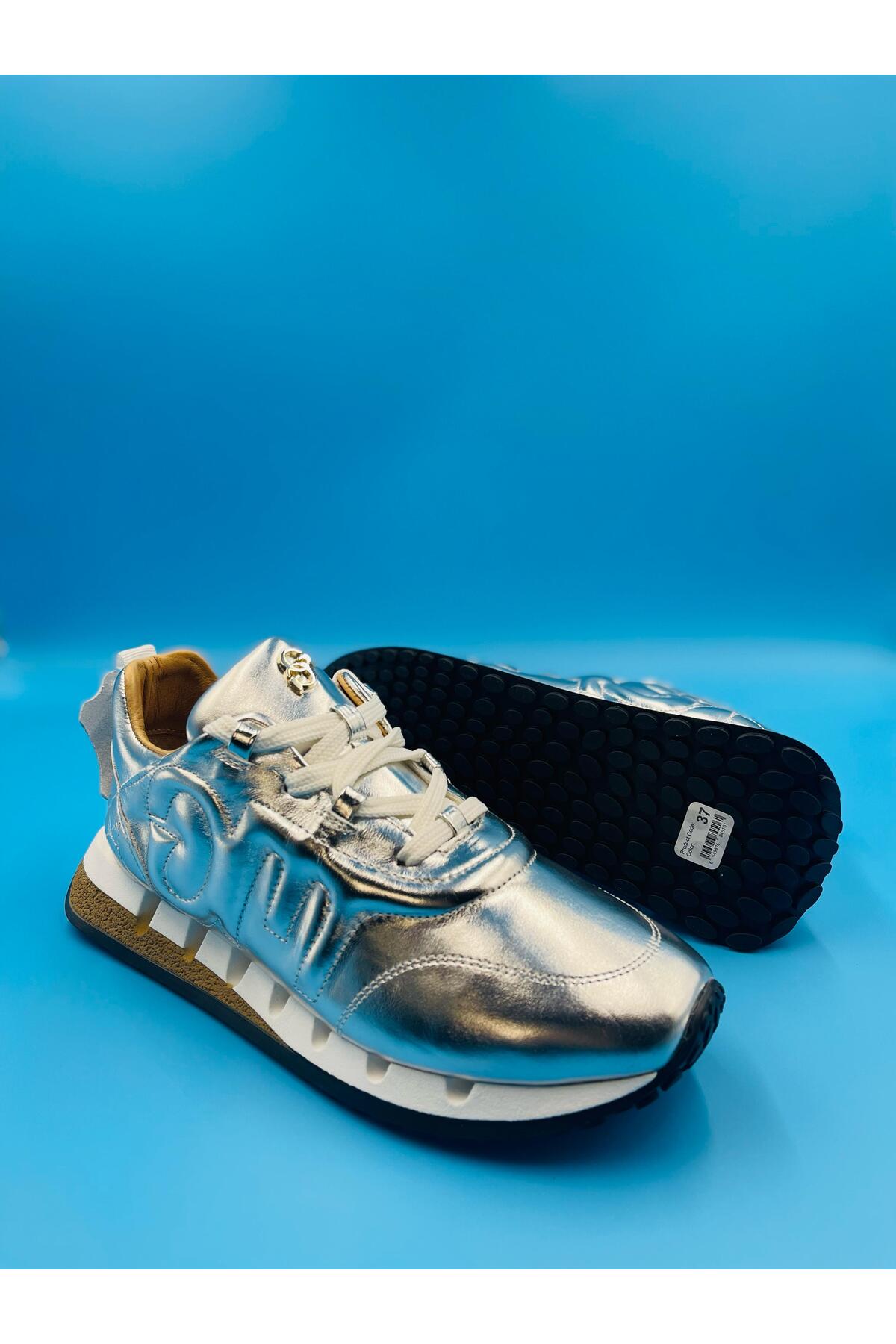 Kadın Hakiki Deri Sneaker 1-40046-3